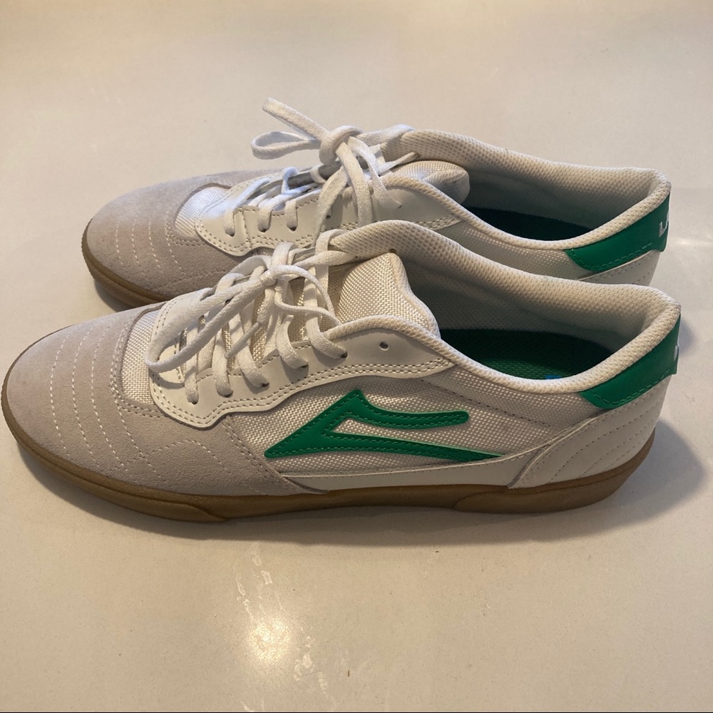 Lakai Cambridge Mens Green/White with Suede - size 11.5